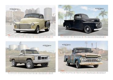 A2 Wandkalender 2024 mit Motiv von American Pickup
